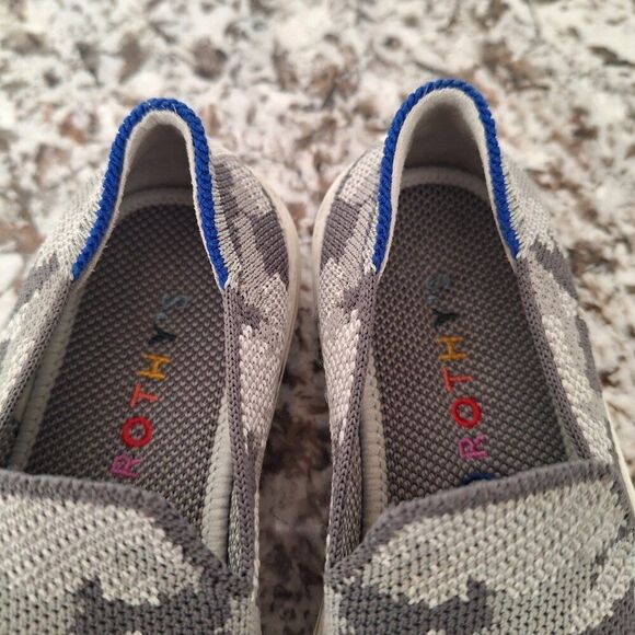 Rothy's Girls Gray Camouflage Slip-On Sneakers size 13K - Picture 5 of 10